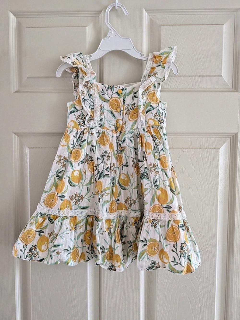 Tommy Bahama Girls 4T Floral Lemon Summer Casual Dress